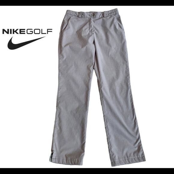 Nike golf brown gray taupe pants Sz 4 NWOT - Picture 1 of 9